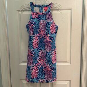 Lilly Pulitzer Sophelia pineapple halter style dress NWOT